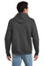 Hanes P170 Mens EcoSmart Print Pro XP Pill Resistant Hooded Sweatshirt Hoodie w/ Pouch Pocket Smoke Grey Model Back