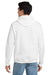 Hanes P170 Mens EcoSmart Print Pro XP Pill Resistant Hooded Sweatshirt Hoodie w/ Pouch Pocket White Model Back