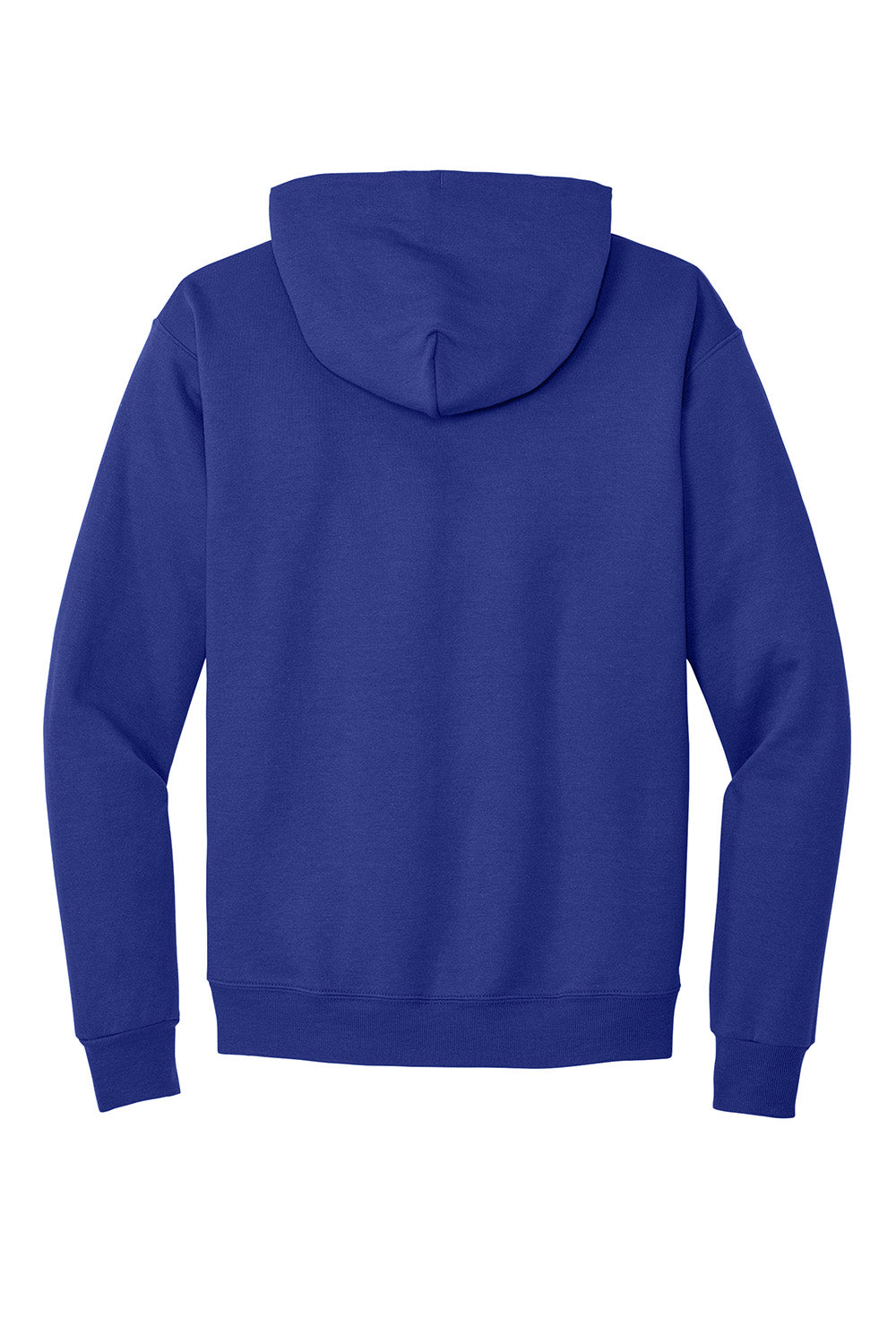 Hanes P170 Mens EcoSmart Print Pro XP Pill Resistant Hooded Sweatshirt Hoodie w/ Pouch Pocket Deep Royal Blue Flat Back