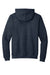 Hanes P170 Mens EcoSmart Print Pro XP Pill Resistant Hooded Sweatshirt Hoodie w/ Pouch Pocket Heather Navy Blue Flat Back