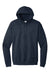 Hanes P170 Mens EcoSmart Print Pro XP Pill Resistant Hooded Sweatshirt Hoodie w/ Pouch Pocket Heather Navy Blue Flat Front