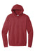 Hanes P170 Mens EcoSmart Print Pro XP Pill Resistant Hooded Sweatshirt Hoodie w/ Pouch Pocket Heather Red Flat Front