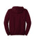 Hanes P170 Mens EcoSmart Print Pro XP Pill Resistant Hooded Sweatshirt Hoodie w/ Pouch Pocket Maroon Flat Back