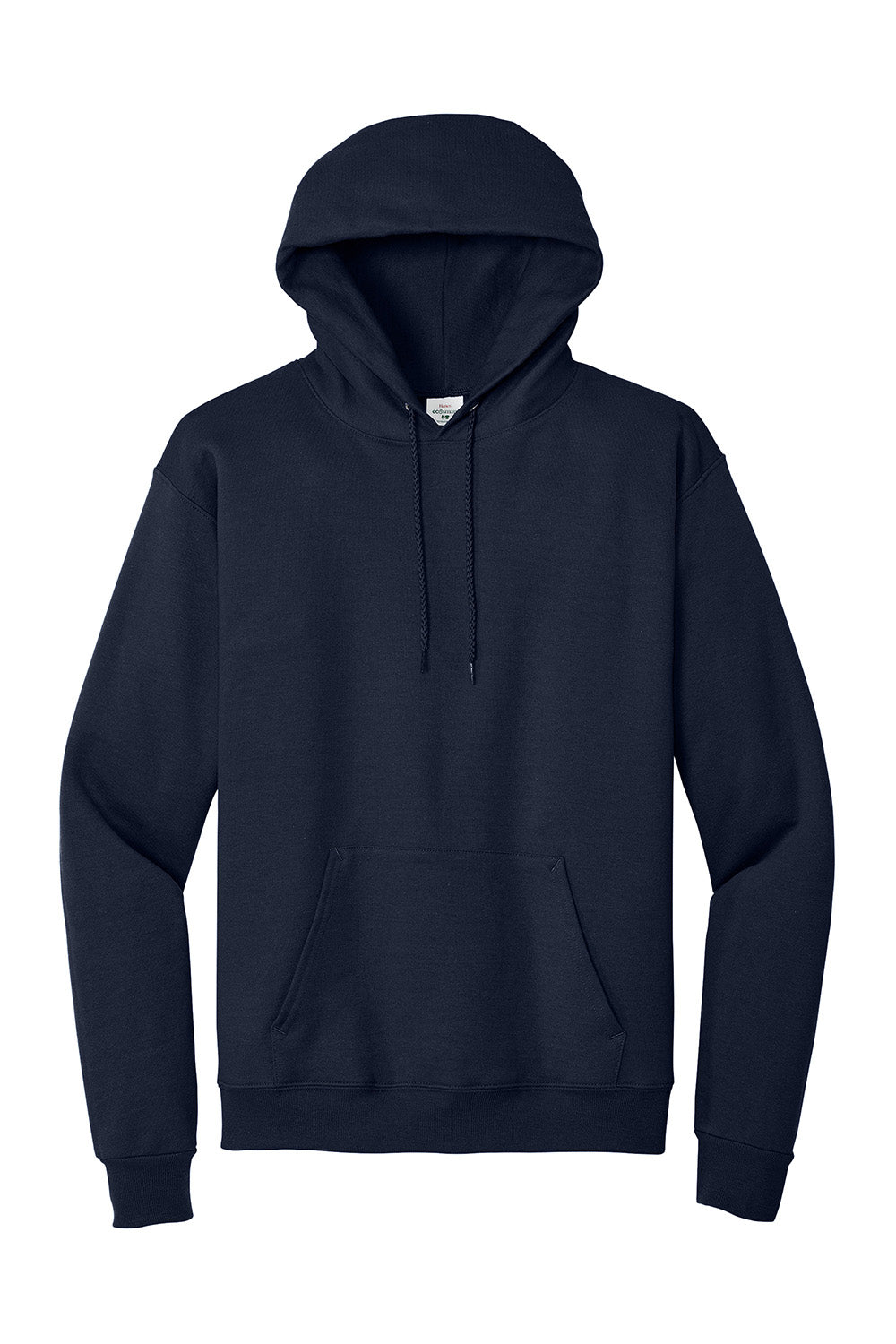 Hanes P170 Mens EcoSmart Print Pro XP Pill Resistant Hooded Sweatshirt Hoodie w/ Pouch Pocket Navy Blue Flat Front