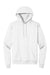 Hanes P170 Mens EcoSmart Print Pro XP Pill Resistant Hooded Sweatshirt Hoodie w/ Pouch Pocket White Flat Front