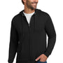 Hanes Mens EcoSmart Print Pro XP Pill Resistant Full Zip Hooded Sweatshirt Hoodie w/ Pockets - Black