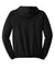 Hanes P180 Mens EcoSmart Print Pro XP Pill Resistant Full Zip Hooded Sweatshirt Hoodie w/ Pockets Black Flat Back