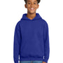 Hanes Youth EcoSmart Print Pro XP Pill Resistant Hooded Sweatshirt Hoodie w/ Pouch Pocket - Deep Royal Blue