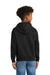 Hanes P470/P473 Youth EcoSmart Print Pro XP Pill Resistant Hooded Sweatshirt Hoodie w/ Pouch Pocket Black Model Back