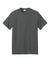 Port & Company PC01 Mens Core Blend Recycled Short Sleeve Crewneck T-Shirt Charcoal Grey Flat Front