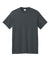 Port & Company PC01 Mens Core Blend Recycled Short Sleeve Crewneck T-Shirt Heather Dark Grey Flat Front