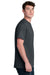 Port & Company PC01 Mens Core Blend Recycled Short Sleeve Crewneck T-Shirt Heather Dark Grey Model Side