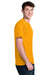 Port & Company PC01 Mens Core Blend Recycled Short Sleeve Crewneck T-Shirt Gold Model Side