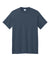 Port & Company PC01 Mens Core Blend Recycled Short Sleeve Crewneck T-Shirt Heather Navy Blue Flat Front