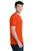 Port & Company PC01 Mens Core Blend Recycled Short Sleeve Crewneck T-Shirt Orange Model Side