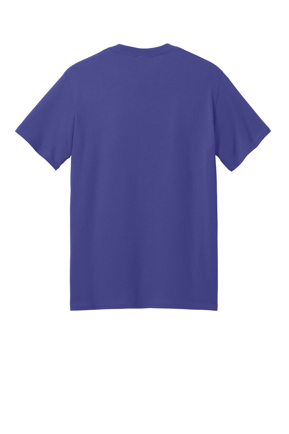 Port & Company PC01 Mens Core Blend Recycled Short Sleeve Crewneck T-Shirt Purple Flat Back