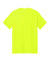 Port & Company PC01 Mens Core Blend Recycled Short Sleeve Crewneck T-Shirt Safety Green Flat Back