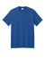 Port & Company PC01 Mens Core Blend Recycled Short Sleeve Crewneck T-Shirt Heather True Royal Blue Flat Front