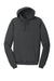 Port & Company PC098H Mens Beach Wash Fleece Hooded Sweatshirt Hoodie Coal Grey Flat Front