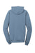 Port & Company PC098H Mens Beach Wash Fleece Hooded Sweatshirt Hoodie Denim Blue Flat Back