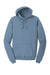 Port & Company PC098H Mens Beach Wash Fleece Hooded Sweatshirt Hoodie Denim Blue Flat Front