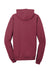 Port & Company PC098H Mens Beach Wash Fleece Hooded Sweatshirt Hoodie Merlot Red Flat Back