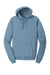 Port & Company PC098H Mens Beach Wash Fleece Hooded Sweatshirt Hoodie Mist Blue Flat Front