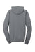 Port & Company PC098H Mens Beach Wash Fleece Hooded Sweatshirt Hoodie Pewter Grey Flat Back