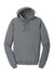 Port & Company PC098H Mens Beach Wash Fleece Hooded Sweatshirt Hoodie Pewter Grey Flat Front