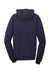 Port & Company PC098H Mens Beach Wash Fleece Hooded Sweatshirt Hoodie True Navy Blue Flat Back