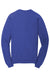 Port & Company PC098 Mens Beach Wash Fleece Crewneck Sweatshirt Iris Blue Flat Back