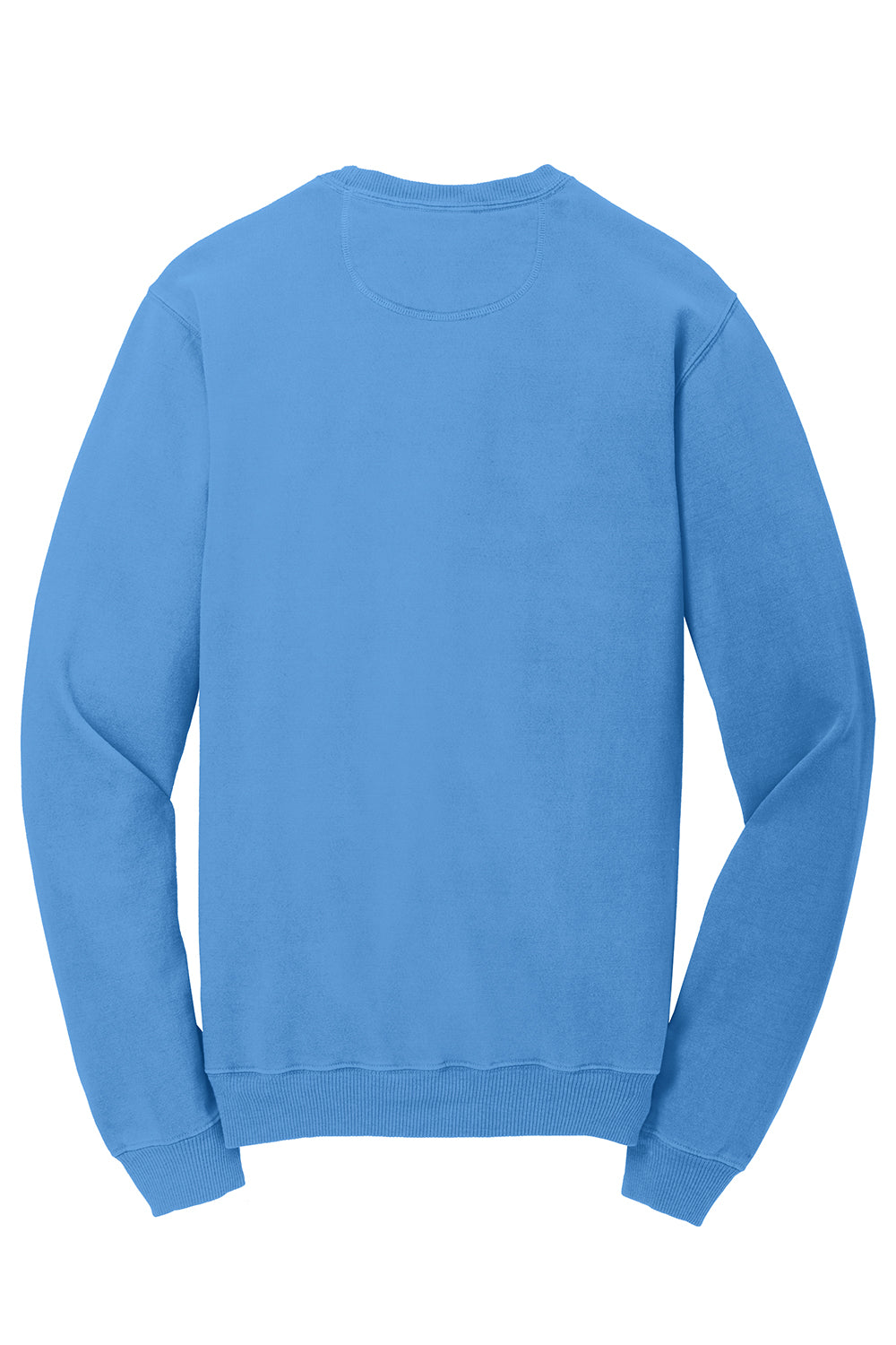 Port & Company PC098 Mens Beach Wash Fleece Crewneck Sweatshirt Blue Moon Flat Back