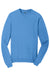 Port & Company PC098 Mens Beach Wash Fleece Crewneck Sweatshirt Blue Moon Flat Front