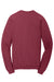 Port & Company PC098 Mens Beach Wash Fleece Crewneck Sweatshirt Merlot Red Flat Back