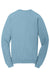 Port & Company PC098 Mens Beach Wash Fleece Crewneck Sweatshirt Mist Blue Flat Back