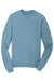 Port & Company PC098 Mens Beach Wash Fleece Crewneck Sweatshirt Mist Blue Flat Front