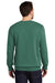 Port & Company PC098 Mens Beach Wash Fleece Crewneck Sweatshirt Nordic Green Model Back