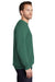 Port & Company PC098 Mens Beach Wash Fleece Crewneck Sweatshirt Nordic Green Model Side