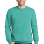 Port & Company Mens Beach Wash Fleece Crewneck Sweatshirt - Peacock Green