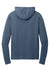 Port & Company PC099H Mens Beach Wash Garment Dyed Long Sleeve Hooded T-Shirt Hoodie Denim Blue Flat Back