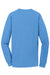 Port & Company PC099LSP Mens Beach Wash Long Sleeve Crewneck T-Shirt w/ Pocket Blue Moon Flat Back