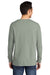 Port & Company PC099LS Mens Beach Wash Long Sleeve Crewneck T-Shirt Dove Grey Model Back