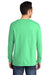 Port & Company PC099LS Mens Beach Wash Long Sleeve Crewneck T-Shirt Jadeite Green Model Back