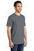 Port & Company PC099P Mens Beach Wash Short Sleeve Crewneck T-Shirt w/ Pocket Coal Grey Model 3q