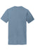 Port & Company PC099P Mens Beach Wash Short Sleeve Crewneck T-Shirt w/ Pocket Denim Blue Flat Back