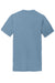 Port & Company PC099P Mens Beach Wash Short Sleeve Crewneck T-Shirt w/ Pocket Mist Blue Flat Back