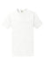 Port & Company PC099P Mens Beach Wash Short Sleeve Crewneck T-Shirt w/ Pocket White Flat Front