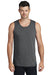 Port & Company PC099TT Mens Beach Wash Tank Top Coal Grey Model Front