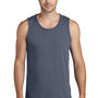 Port & Company Mens Beach Wash Tank Top - Denim Blue