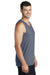 Port & Company PC099TT Mens Beach Wash Tank Top Denim Blue Model Side